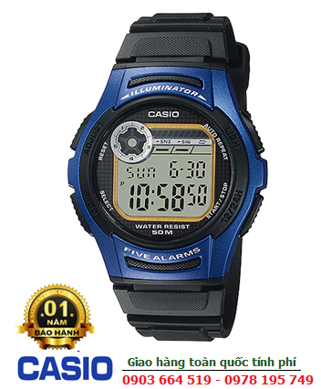 Casio W-213-2AVDF; Đồng hồ điện tử Casio W-213-2AVDF (Unisex watch) chính hãng /Bảo hành 01năm